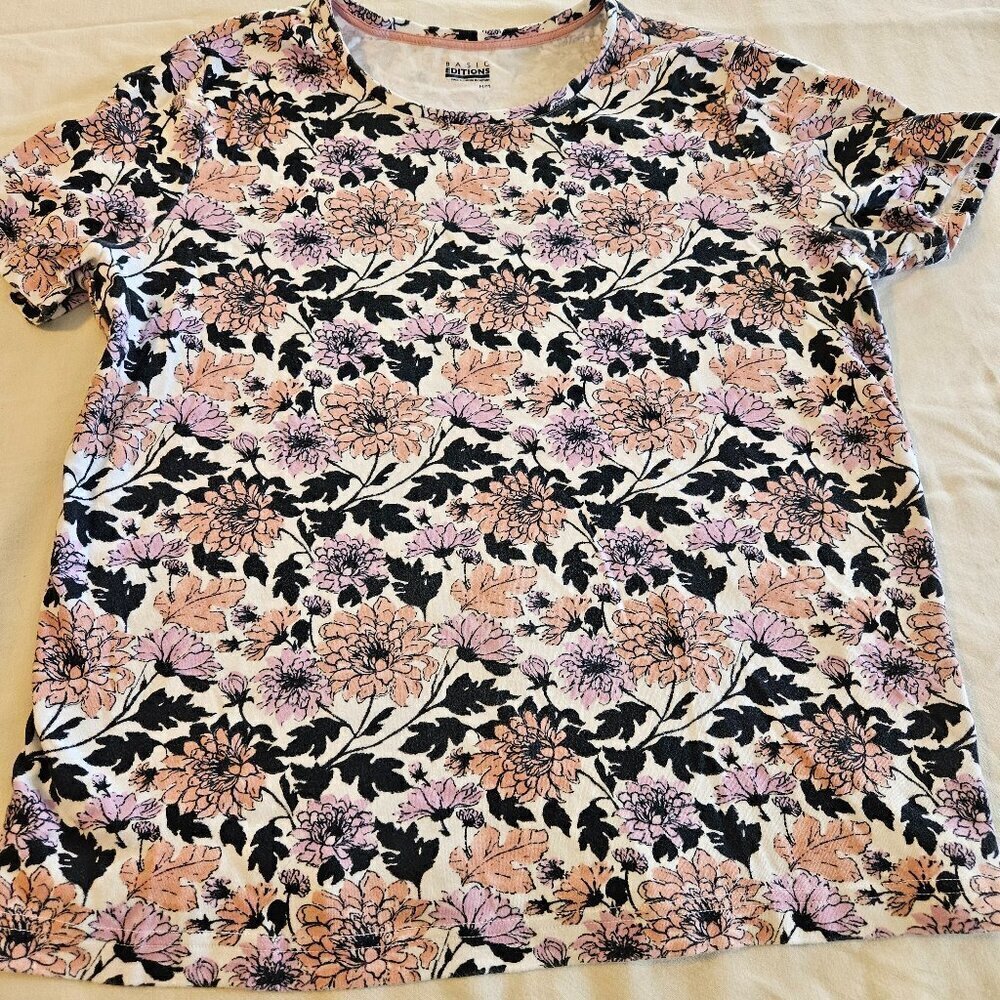 Basic Editions Flower Top